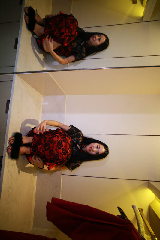 旗袍妹子身材太舒服了