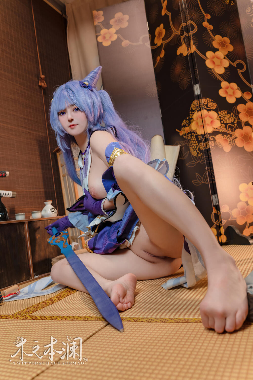 巨乳白虎的COS小可爱