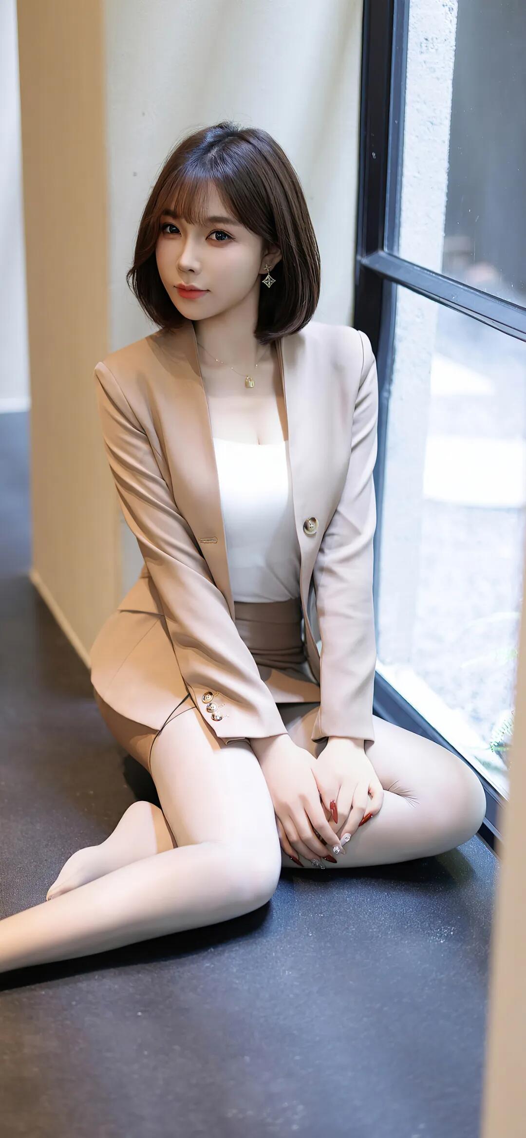 芝芝性感包臀裙和OL装，哪个更好看