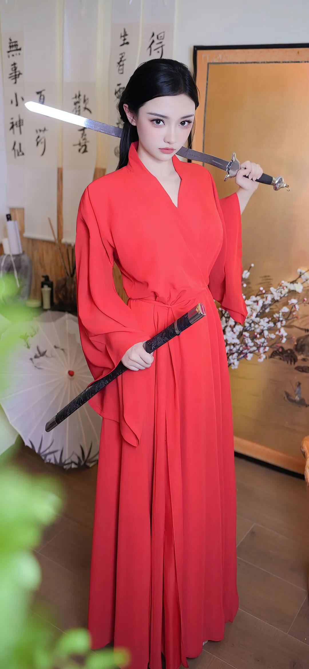 红色的古装、婚服都好看