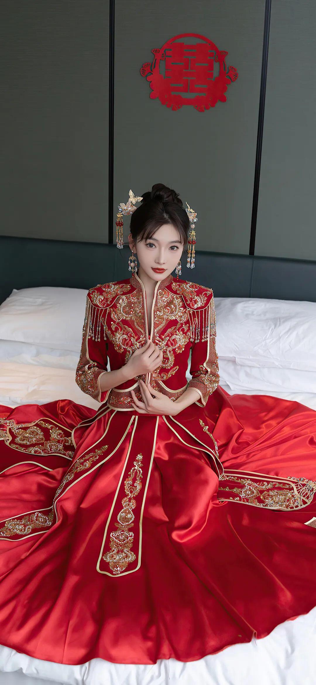 红色的古装、婚服都好看