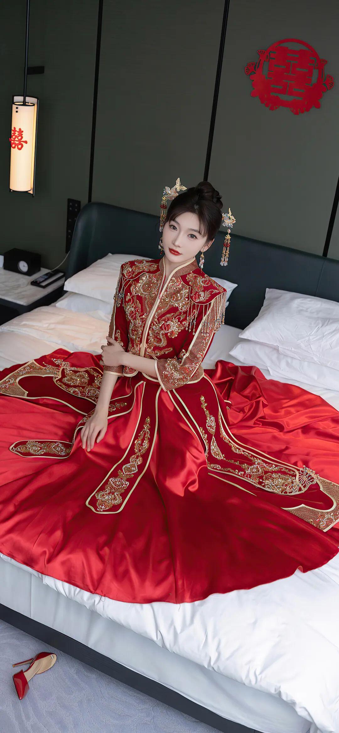 红色的古装、婚服都好看