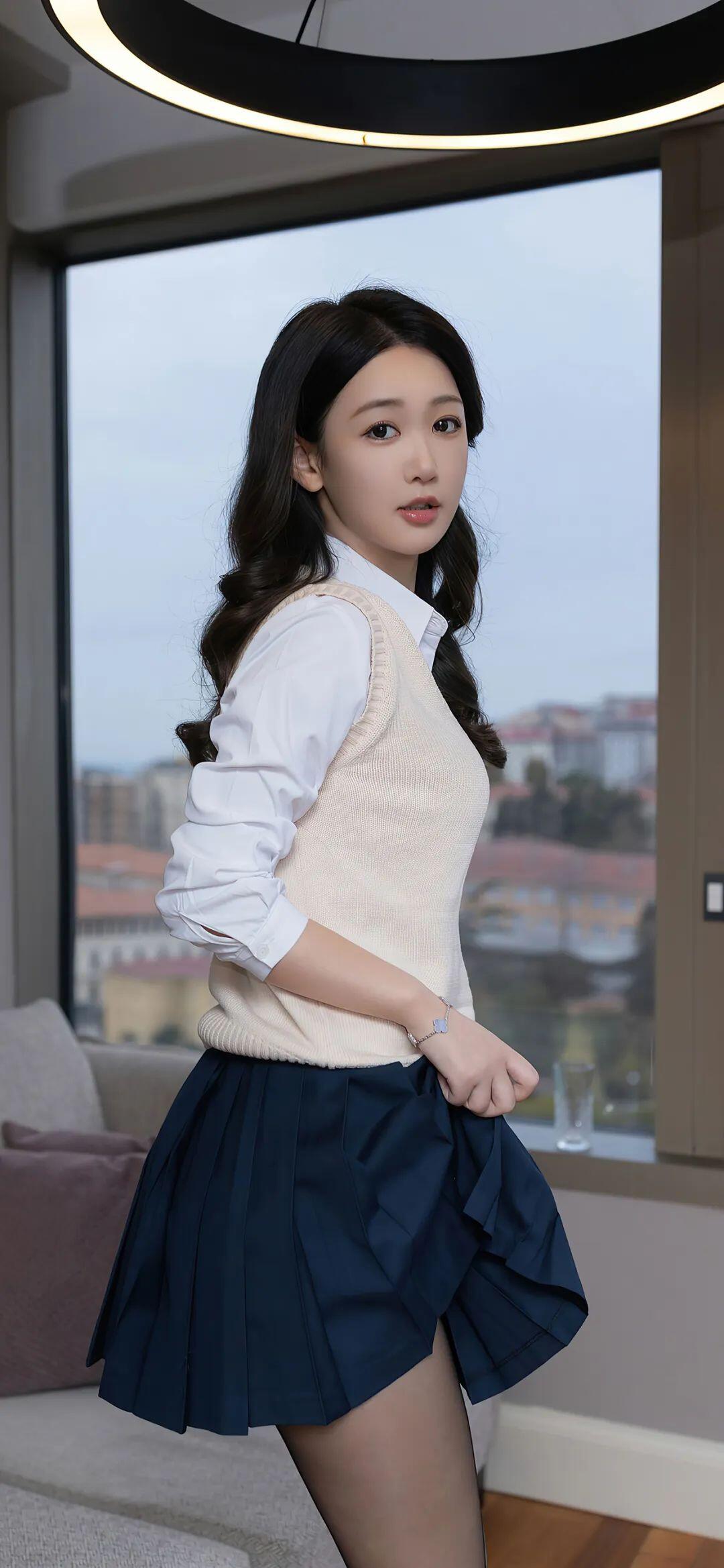 穿着十分干练的妹子