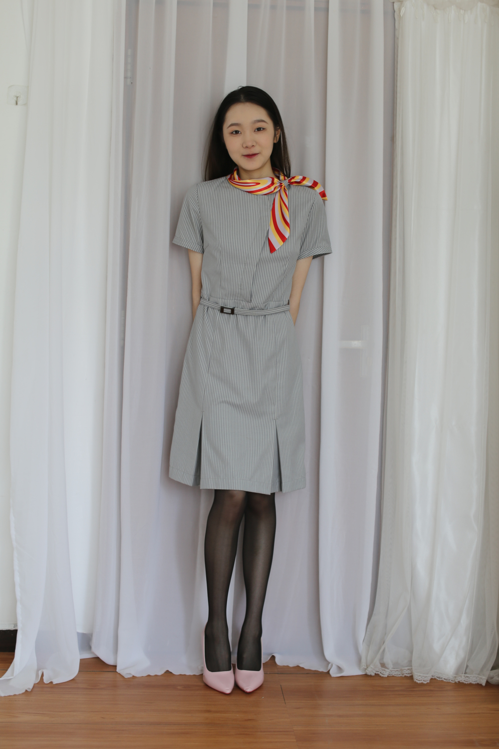 清纯少女丝袜空姐装太诱人了