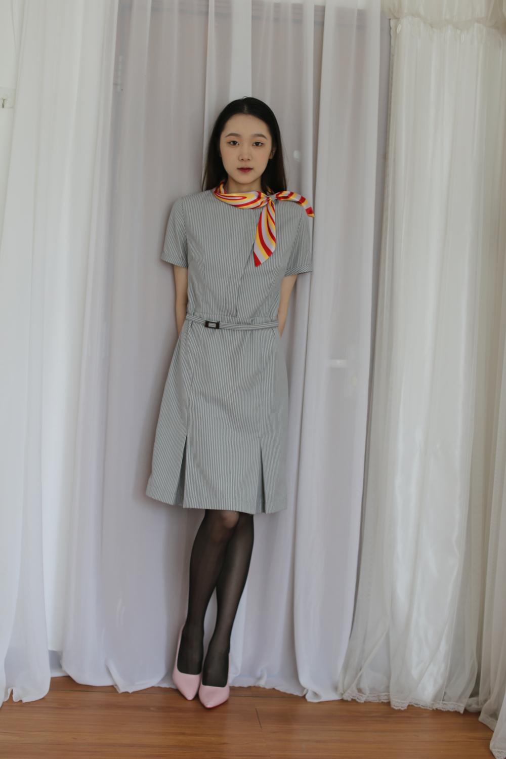 清纯少女丝袜空姐装太诱人了