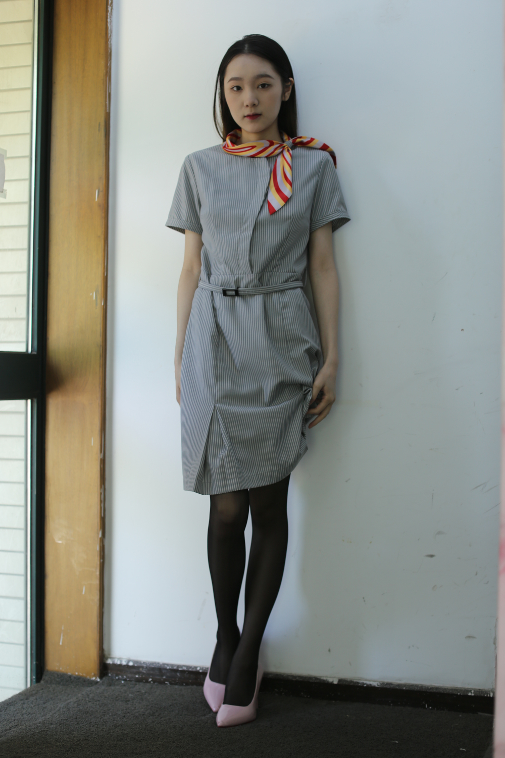 清纯少女丝袜空姐装太诱人了