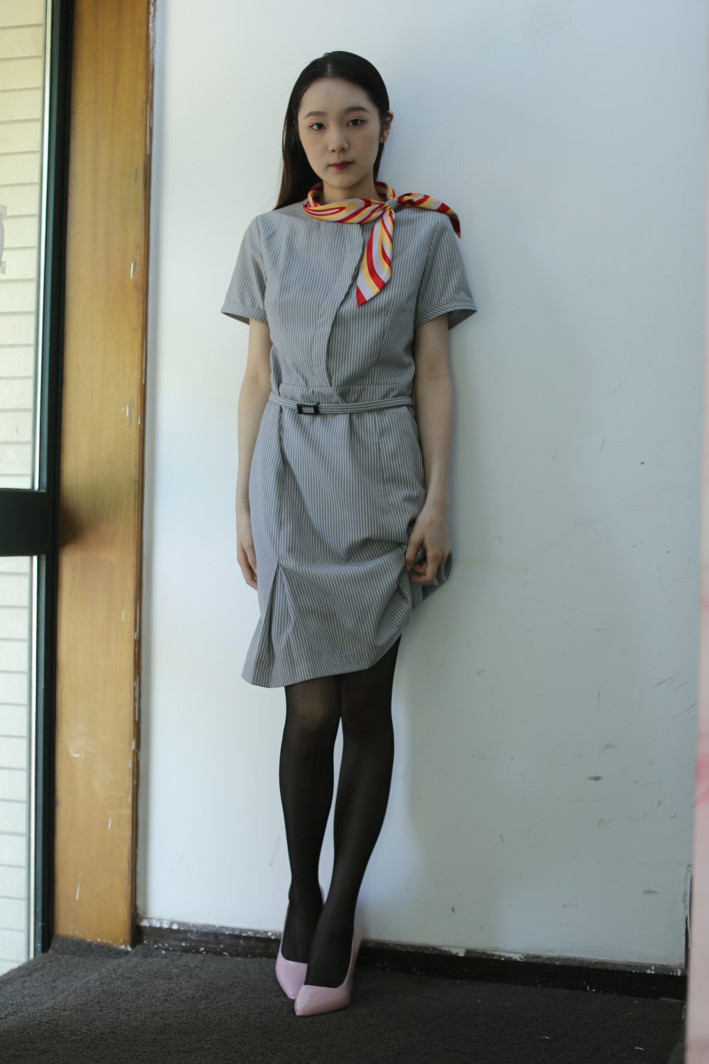 清纯少女丝袜空姐装太诱人了