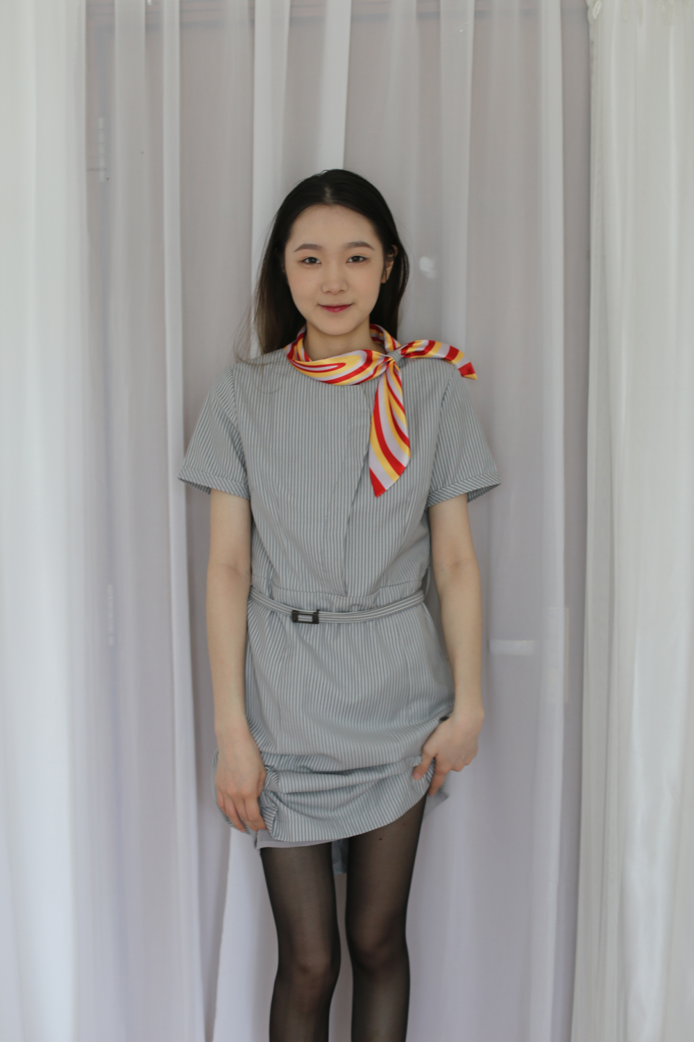 清纯少女丝袜空姐装太诱人了