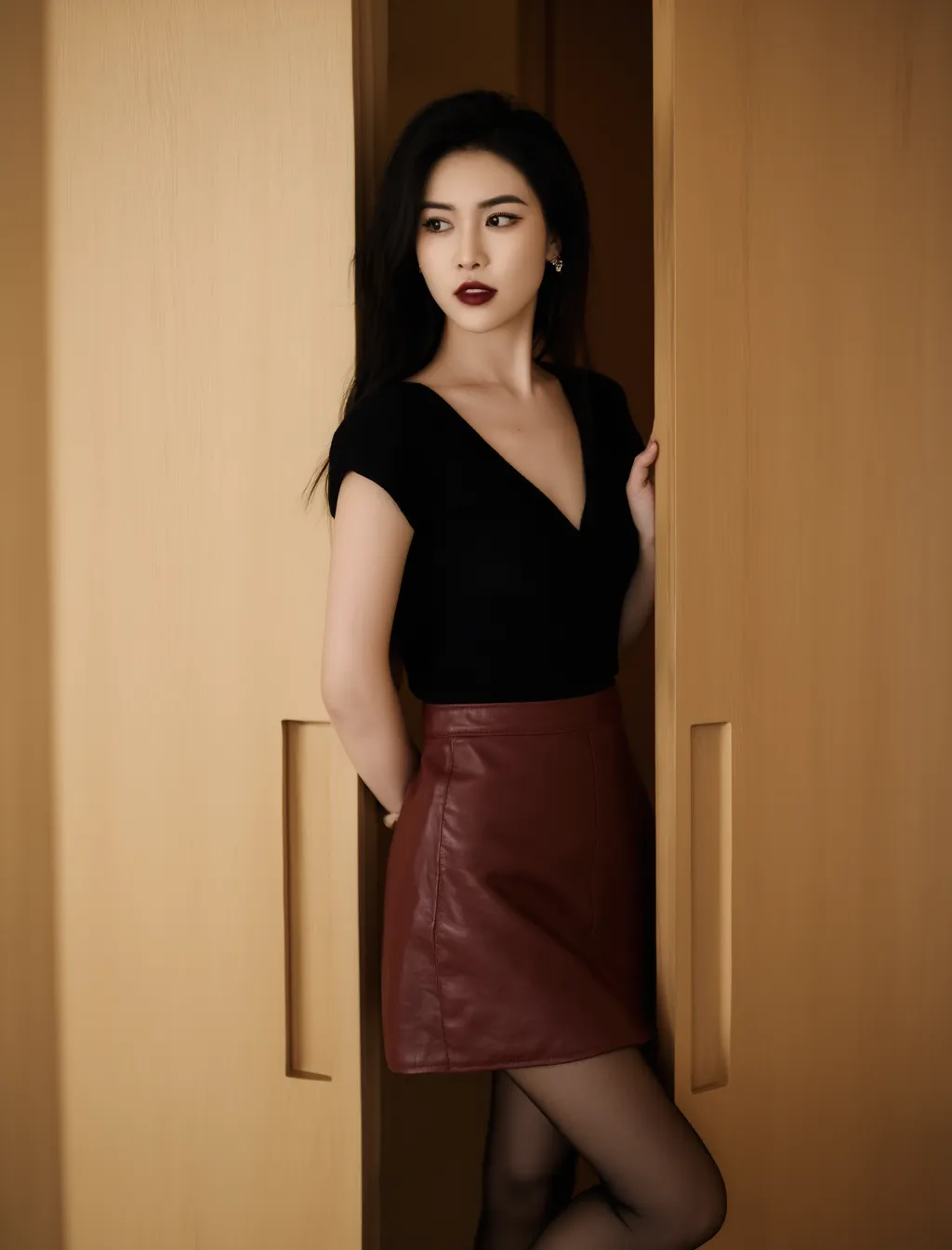 艳光四射的黑丝美腿，魅惑美艳，不可方物