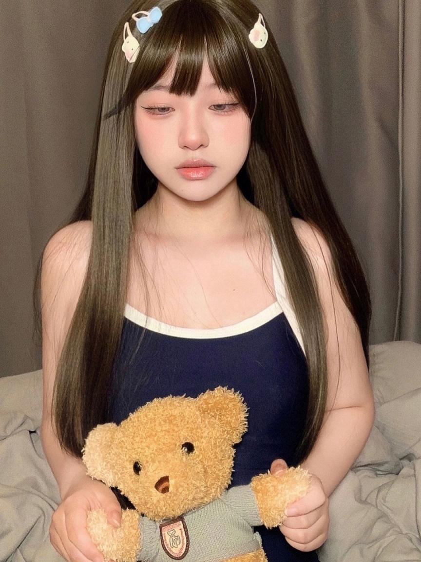 搜集的妹子图片-雪白