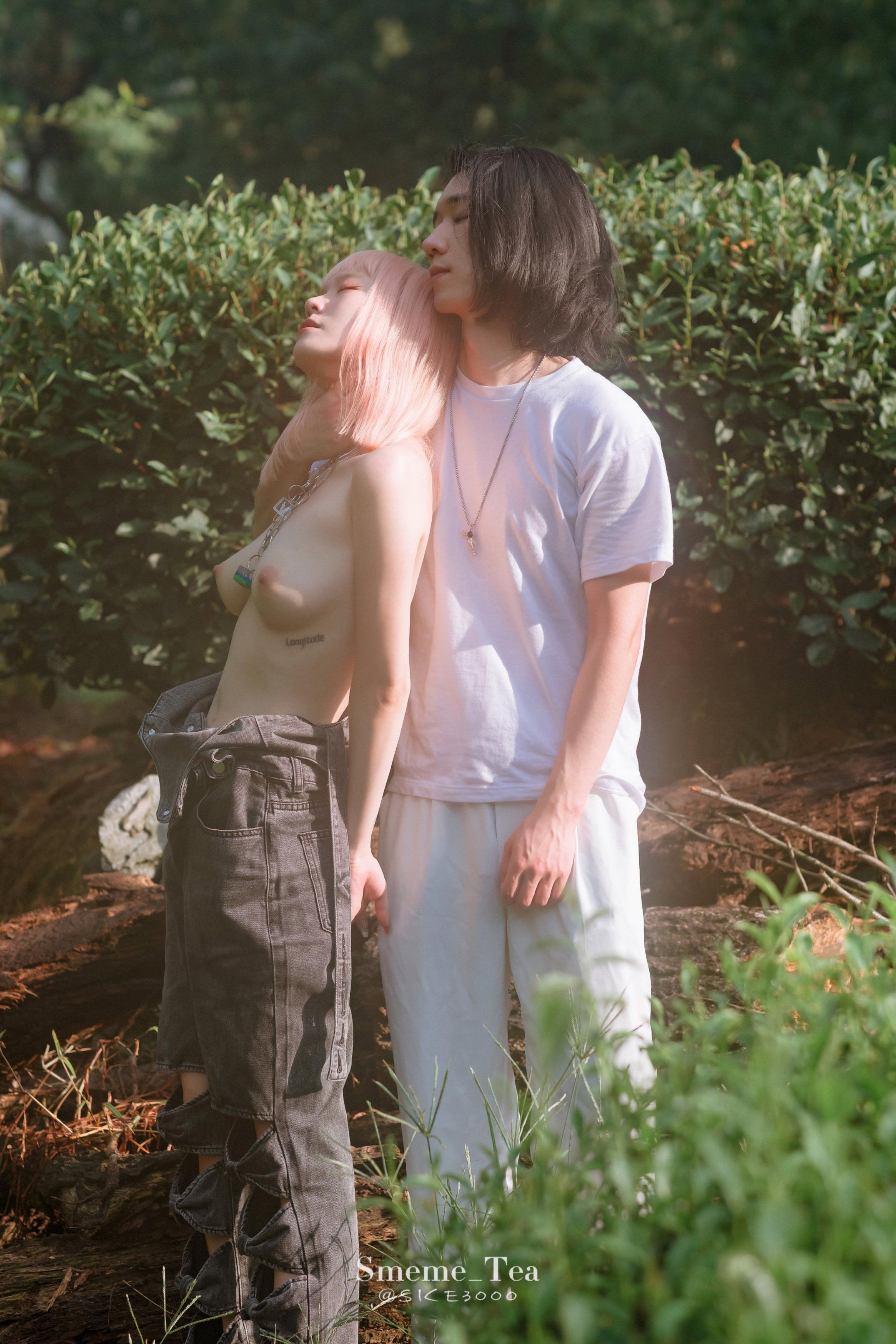 搜集的妹子图片-雪白