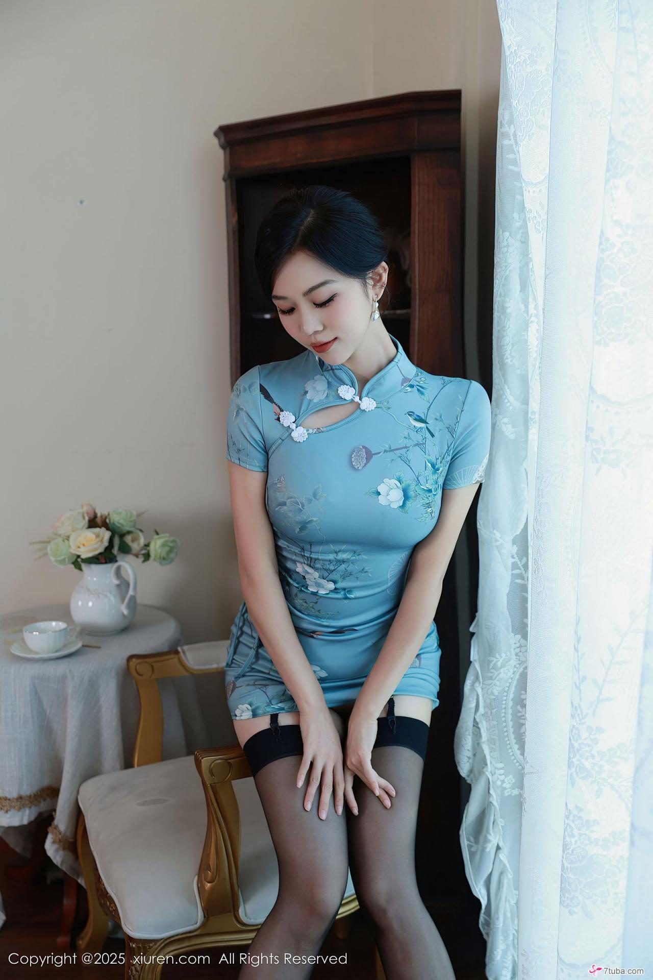 性感美图 天青旗袍