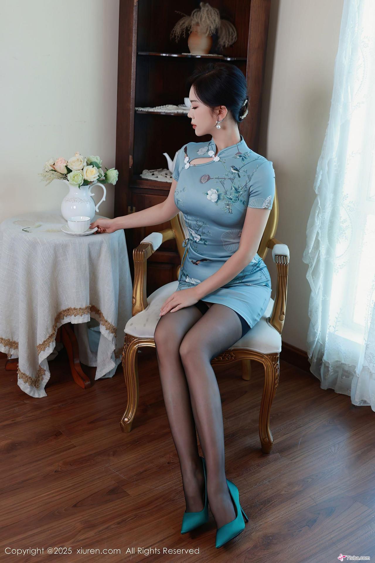 性感美图 天青旗袍