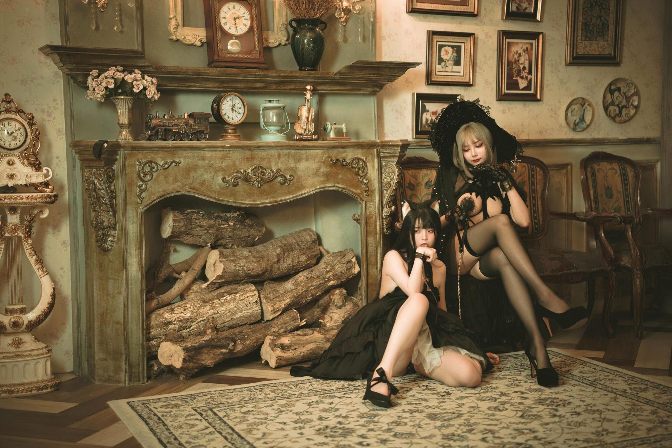 落落Raku魔女と黑猫