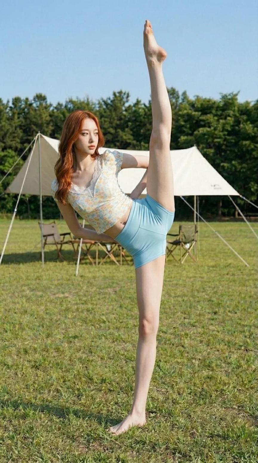 瑜伽裤美女