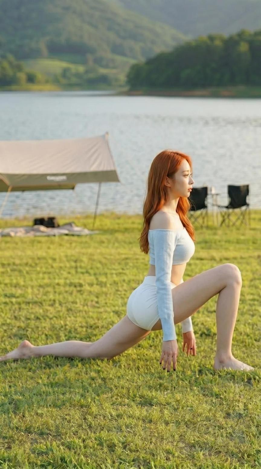 瑜伽裤美女