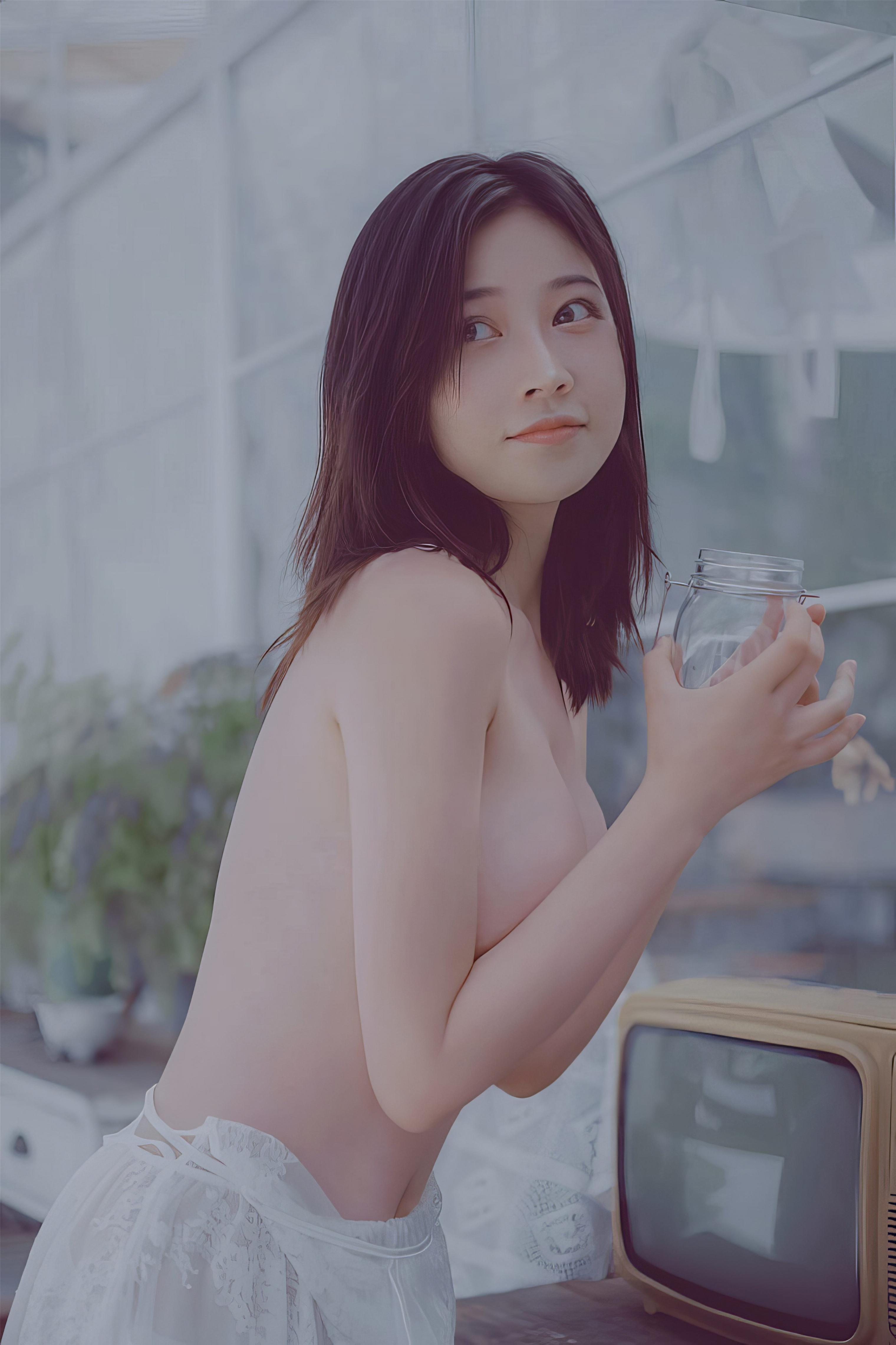 青青子衿，白色透丝纱裙的性感